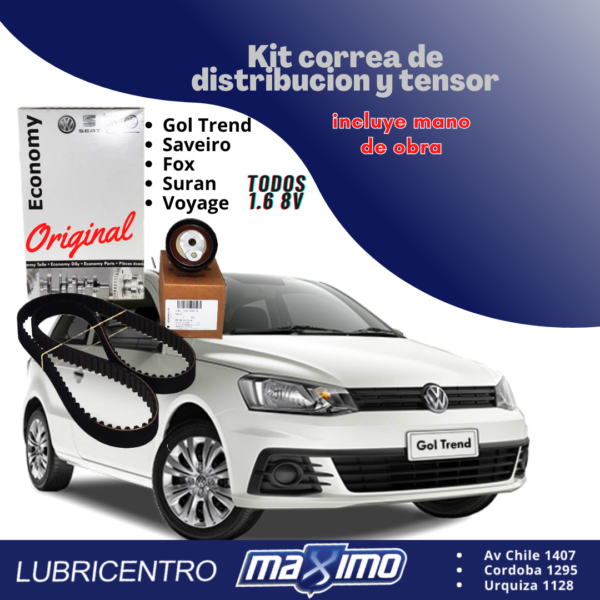 GOL TREND Kit correa de distribución y tensor
