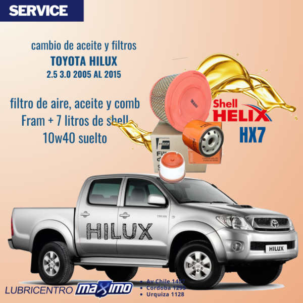 TOYOTA HILUX 2.5 3.0 (2005-2015) Fram y ac suelto